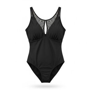 Elegant Black One-Piece Swimsuit